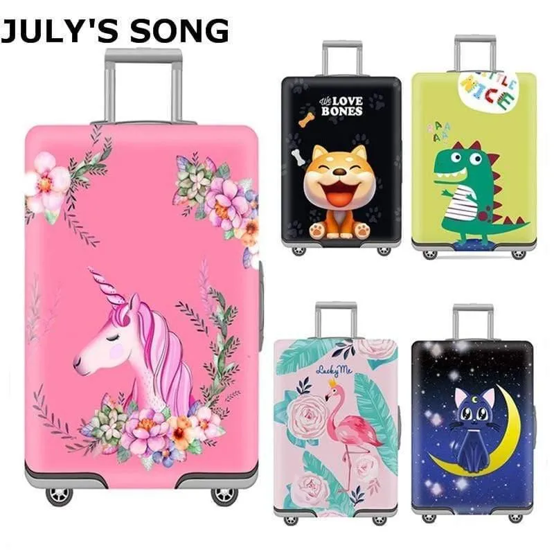 Einhorn Gepäck Schutzhülle für 18-32 Zoll Trolley Koffer schützen Staubbeutel Fall Cartoon Travel Zubehör