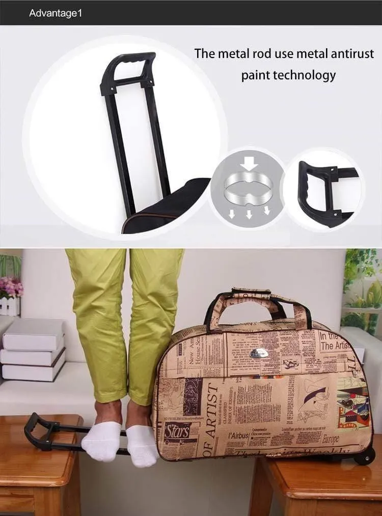 Wasserdichte Reisetasche mit hoher Kapazität für Herren, Rollkoffer, Trolley-Gepäck, Damen, Reisetaschen für Herren, Koffer mit Rädern