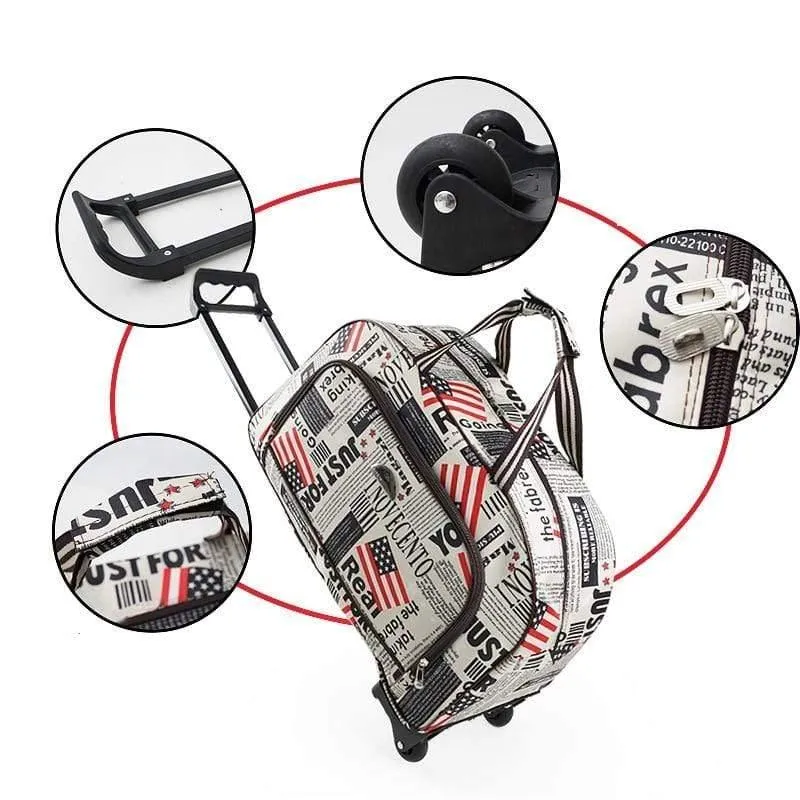 Wasserdichte Reisetasche mit hoher Kapazität für Herren, Rollkoffer, Trolley-Gepäck, Damen, Reisetaschen für Herren, Koffer mit Rädern