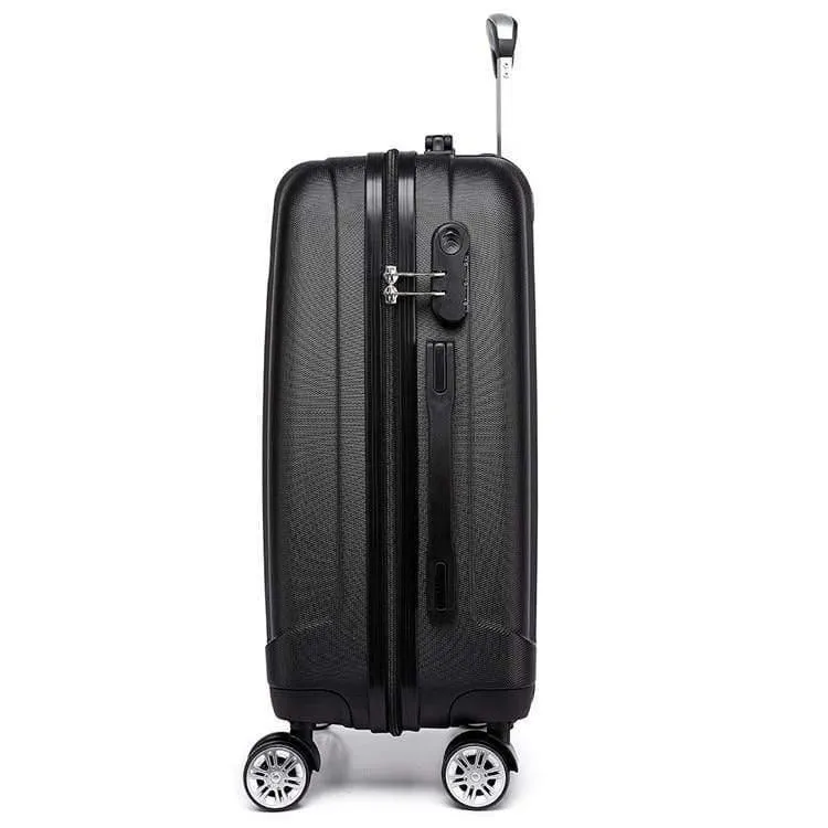 Gepäckkoffer Reisehandtasche Trolley 4 Rollen Spinner Hartschale ABS 20 24 28 Zoll Weiß K1773L