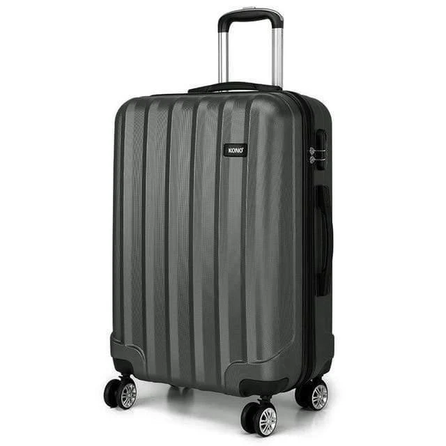 Gepäckkoffer Reisehandtasche Trolley 4 Rollen Spinner Hartschale ABS 20 24 28 Zoll Weiß K1773L