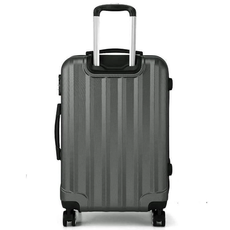 Gepäckkoffer Reisehandtasche Trolley 4 Rollen Spinner Hartschale ABS 20 24 28 Zoll Weiß K1773L
