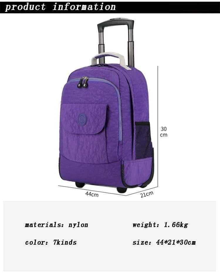 Gepäck Reiserucksack Schulter Spinner Rucksäcke Hohe Kapazität Räder Für Koffer Trolley Handgepäck Reisetasche WSD1505