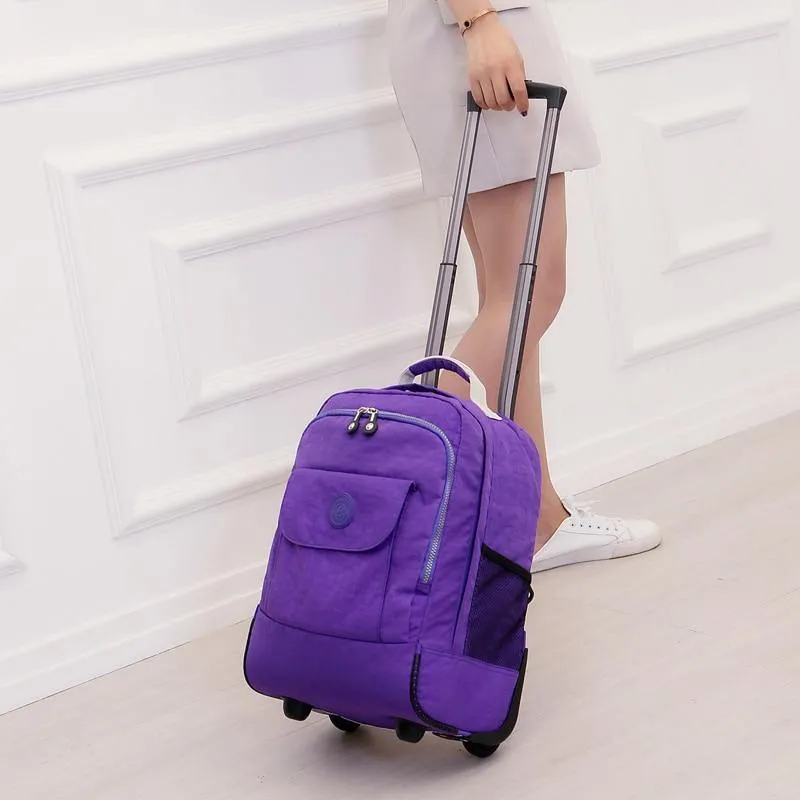 Gepäck Reiserucksack Schulter Spinner Rucksäcke Hohe Kapazität Räder Für Koffer Trolley Handgepäck Reisetasche WSD1505