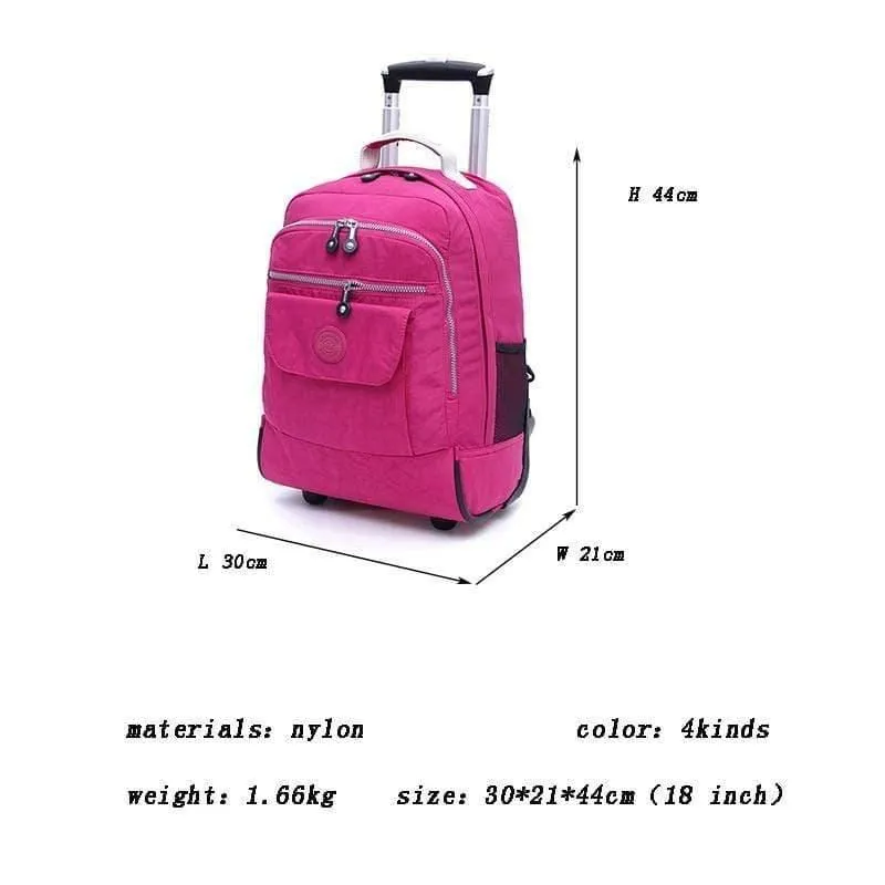 Gepäck Reiserucksack Schulter Spinner Rucksäcke Hohe Kapazität Räder Für Koffer Trolley Handgepäck Reisetasche WSD1505