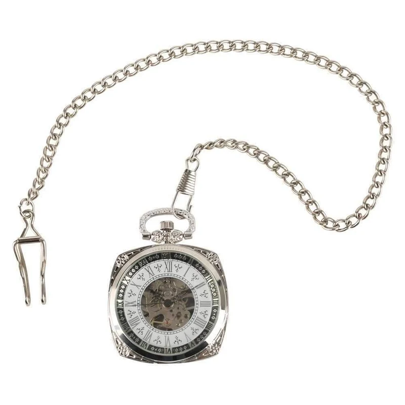 Mechanische Taschenuhr für Herren und Damen, antike Schnitzerei, kreativer Handaufzug, mechanische Uhren