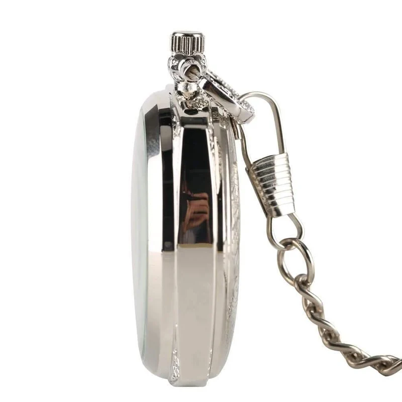 Mechanische Taschenuhr für Herren und Damen, antike Schnitzerei, kreativer Handaufzug, mechanische Uhren