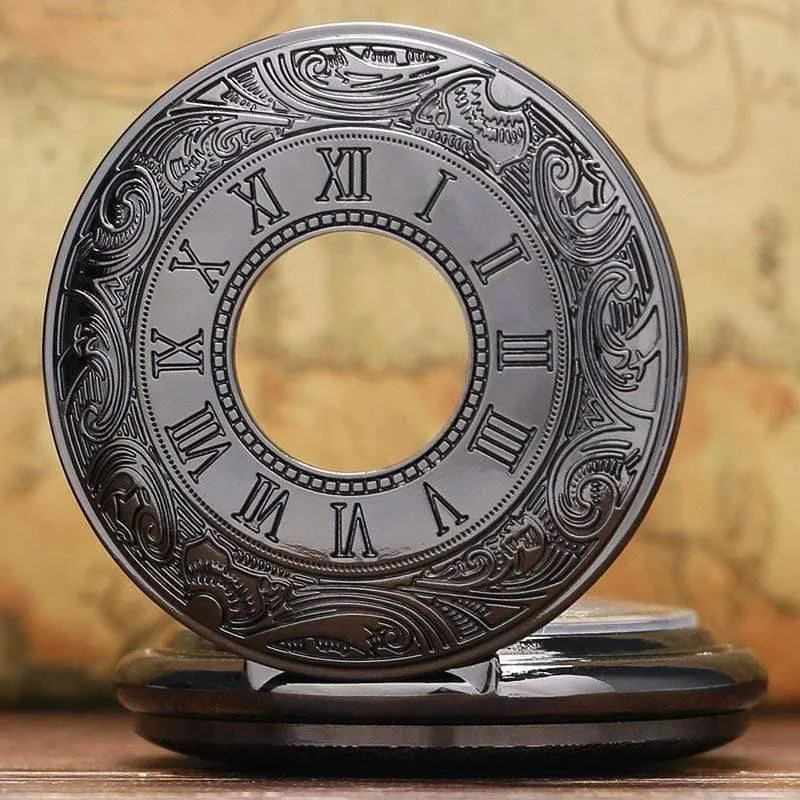 Mechanische taschenuhr steampunk uhren pin kette männer frauen anhänger uhr geschenk mit geschenktüte