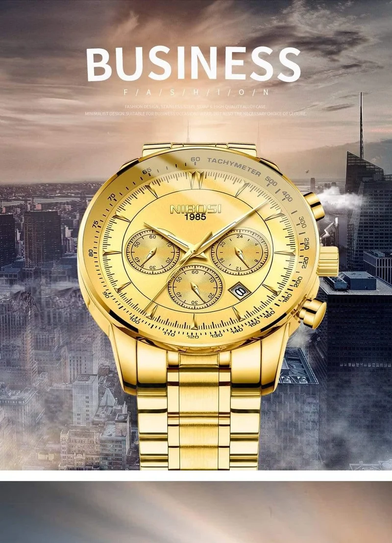 Golduhr Herrenuhren Top-Marke Luxus Sport Herren Quarzuhr Wasserdicht Military Armbanduhr Relogio Masculino Saat