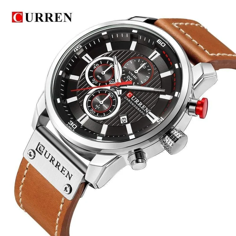Mode Lederband Quarz Männer Uhren Casual Date Business Männliche Armbanduhren Uhr Montre Homme