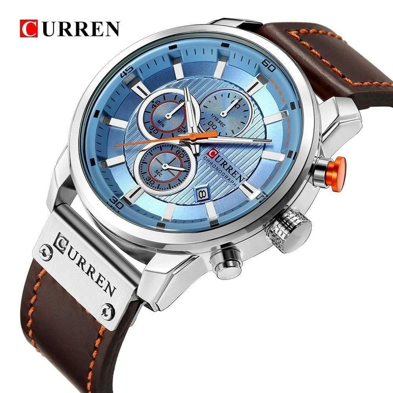 Mode Lederband Quarz Männer Uhren Casual Date Business Männliche Armbanduhren Uhr Montre Homme