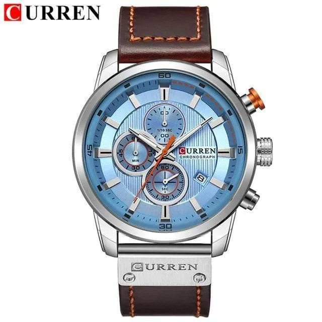 Mode Lederband Quarz Männer Uhren Casual Date Business Männliche Armbanduhren Uhr Montre Homme