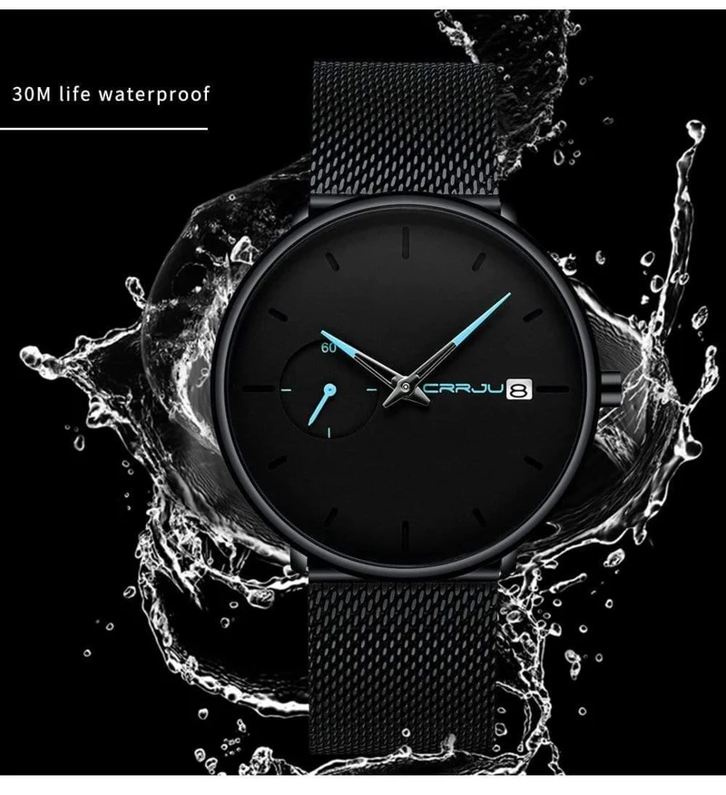 Herrenuhren Top-Marke Luxus wasserdichte Sportuhr Männer Ultra Thin Dial Quarzuhr Casual Relogio Masculino
