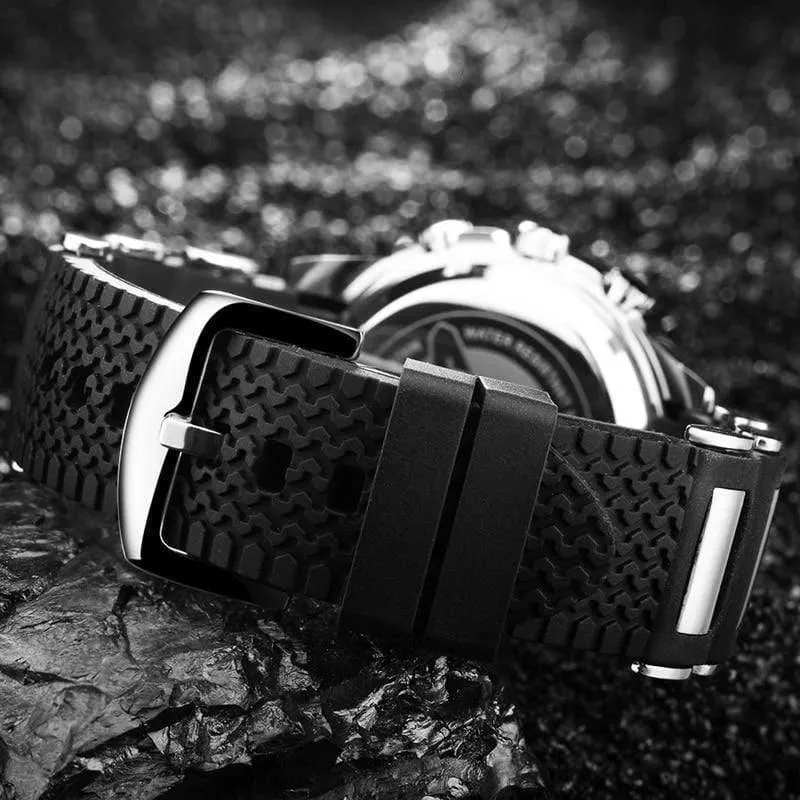 Sportuhren Wasserdicht Herren Military Digital Quarzuhr Alarm Stoppuhr Dual Time Zones Brand New relogios masculinos