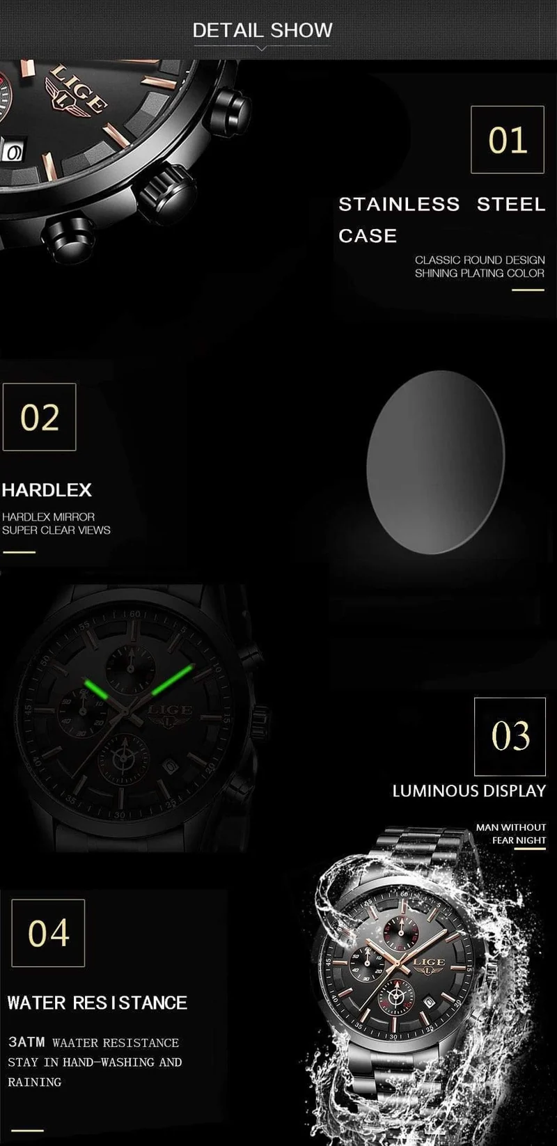 Uhr Männer Top-Marke Luxus Chronograph Männliche Sportuhr Quarzuhr Edelstahl Wasserdicht Herrenuhr Relogio Masculino