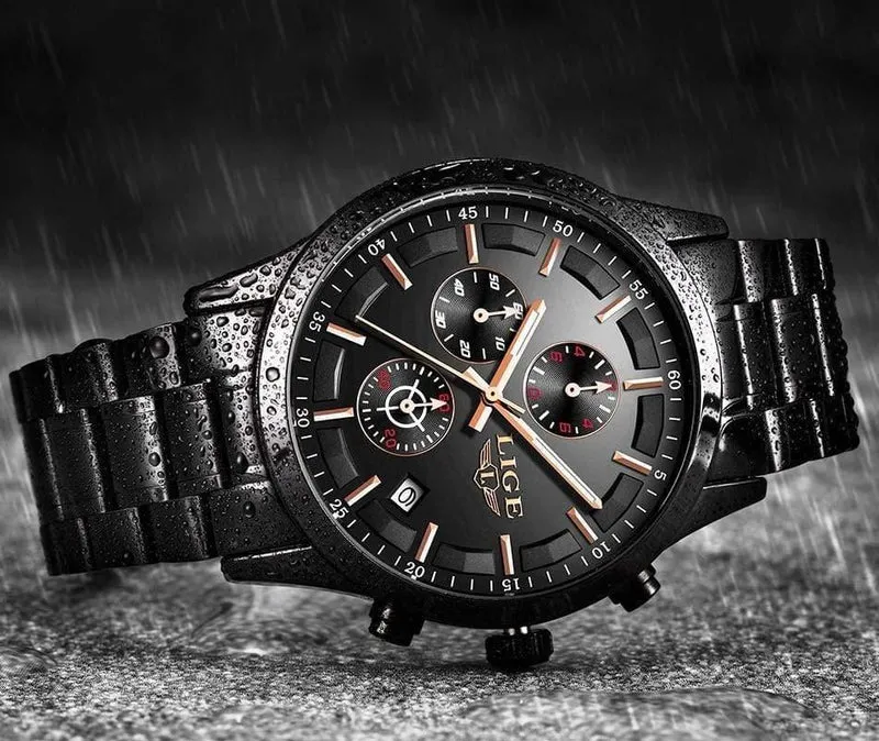 Uhr Männer Top-Marke Luxus Chronograph Männliche Sportuhr Quarzuhr Edelstahl Wasserdicht Herrenuhr Relogio Masculino