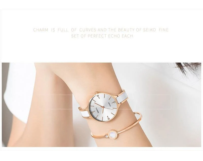 Frauen Uhren Wasserdicht Top Marke Luxusuhr Frauen Mit Keramik Und Metallband Uhren Para Mujer