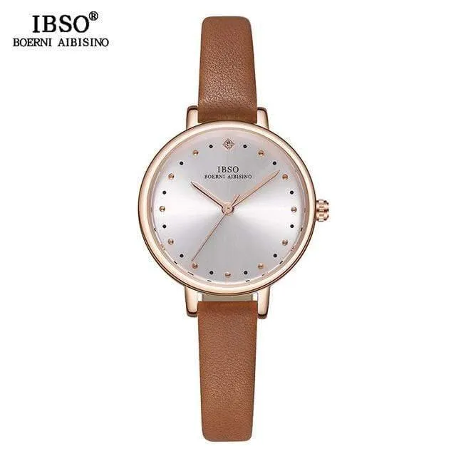 Damen Quarzuhr Lederband Montre Femme Mode Frauen Armbanduhren Relogio Feminino Weibliche Uhr