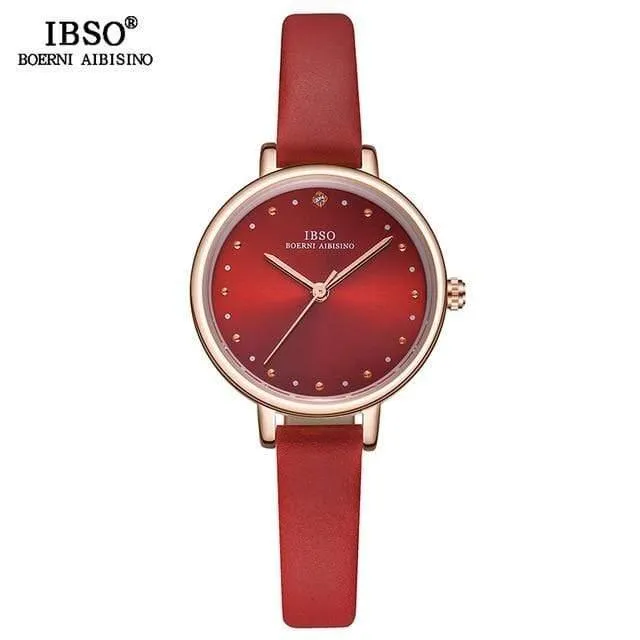 Damen Quarzuhr Lederband Montre Femme Mode Frauen Armbanduhren Relogio Feminino Weibliche Uhr