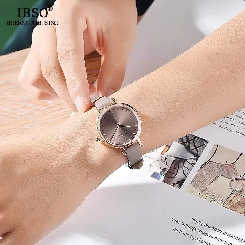 Damen Quarzuhr Lederband Montre Femme Mode Frauen Armbanduhren Relogio Feminino Weibliche Uhr