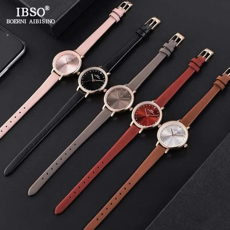 Damen Quarzuhr Lederband Montre Femme Mode Frauen Armbanduhren Relogio Feminino Weibliche Uhr