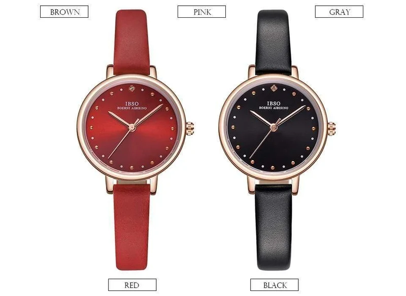 Damen Quarzuhr Lederband Montre Femme Mode Frauen Armbanduhren Relogio Feminino Weibliche Uhr