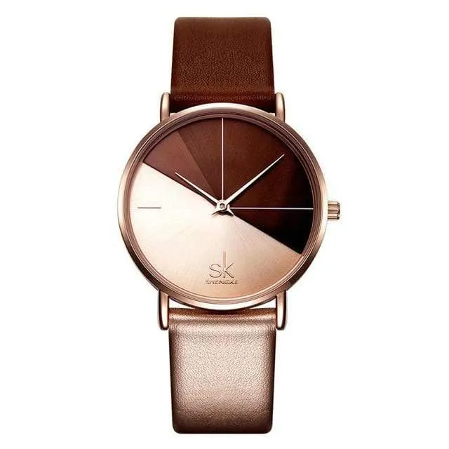 Uhren Frauen Kreative Mode Quarz Uhren Für Reloj Mujer Damen Armbanduhr SHENGKE relogio feminino