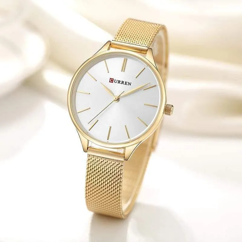 Frauen Uhren Luxus Armbanduhr relogio feminino Uhr für Frauen Milanese Steel Lady Rose Gold Quarz Damenuhr Neu