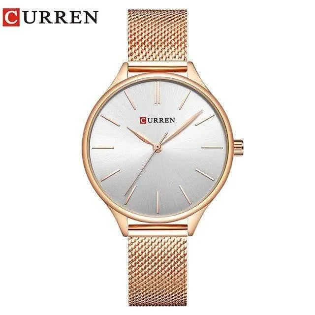 Frauen Uhren Luxus Armbanduhr relogio feminino Uhr für Frauen Milanese Steel Lady Rose Gold Quarz Damenuhr Neu
