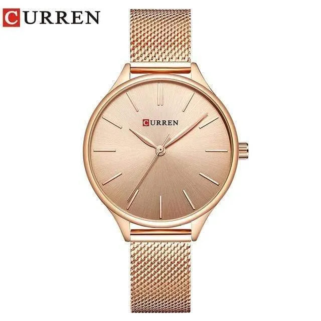 Frauen Uhren Luxus Armbanduhr relogio feminino Uhr für Frauen Milanese Steel Lady Rose Gold Quarz Damenuhr Neu