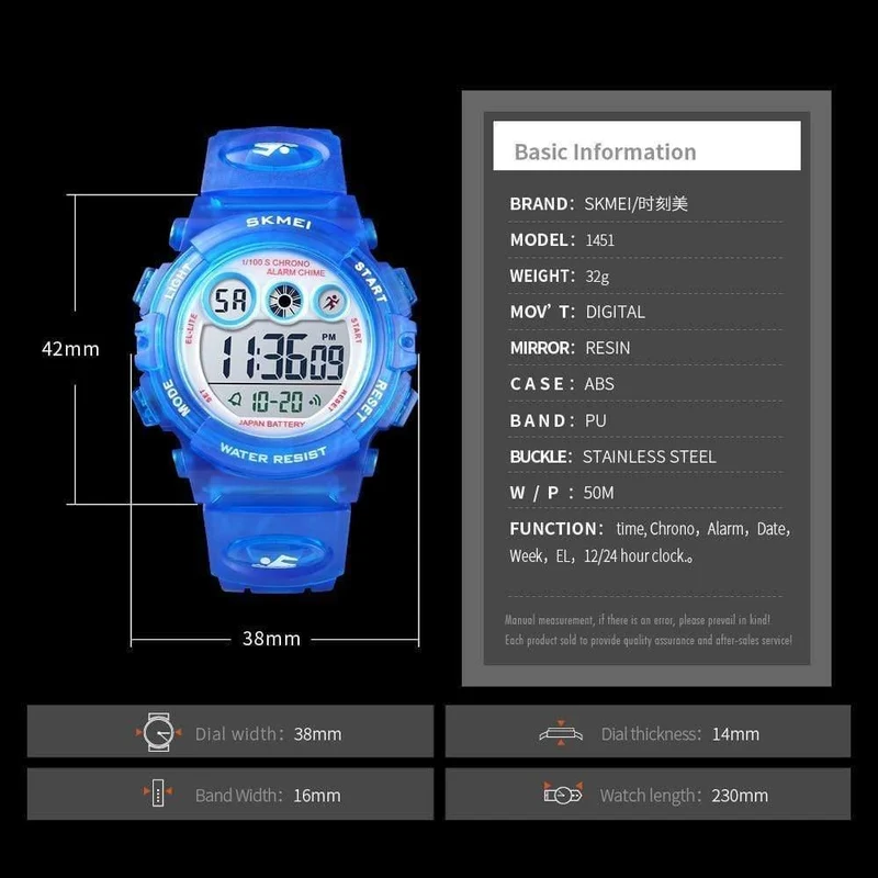 Kinderuhr Jungen Wasserdichte LED Digital Sportuhr Kinder Alarm Datum Uhr für Kinder Mädchen Geschenk Reloj Deportivo