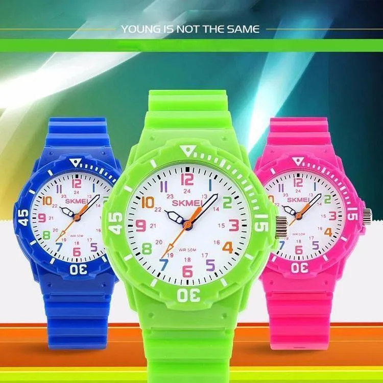 Casual Kinderuhren 5bar Wasserdichte Quarz-Armbanduhren Jelly Kids Clock Kinderuhr montre enfant 1043