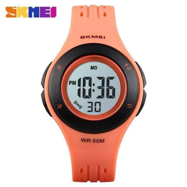 Kinderuhr LED Sport Style Kinderuhren Junge Mädchen Mode Digitaluhr 5Bar Wasserdichte Uhr montre enfant 1455