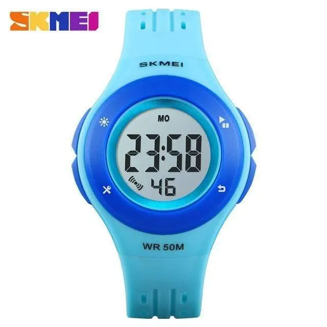 Kinderuhr LED Sport Style Kinderuhren Junge Mädchen Mode Digitaluhr 5Bar Wasserdichte Uhr montre enfant 1455