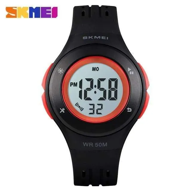 Kinderuhr LED Sport Style Kinderuhren Junge Mädchen Mode Digitaluhr 5Bar Wasserdichte Uhr montre enfant 1455