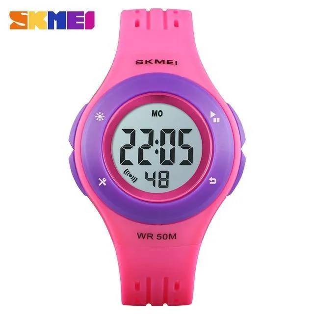 Kinderuhr LED Sport Style Kinderuhren Junge Mädchen Mode Digitaluhr 5Bar Wasserdichte Uhr montre enfant 1455