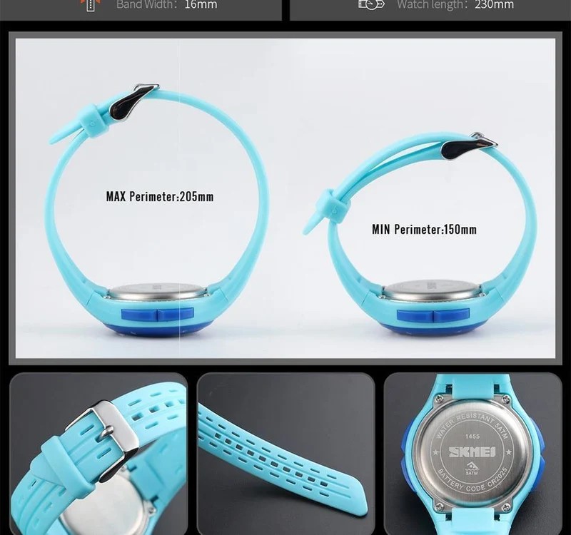 Kinderuhr LED Sport Style Kinderuhren Junge Mädchen Mode Digitaluhr 5Bar Wasserdichte Uhr montre enfant 1455