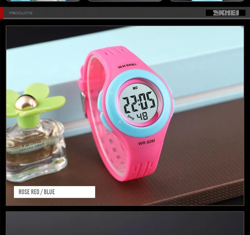 Kinderuhr LED Sport Style Kinderuhren Junge Mädchen Mode Digitaluhr 5Bar Wasserdichte Uhr montre enfant 1455