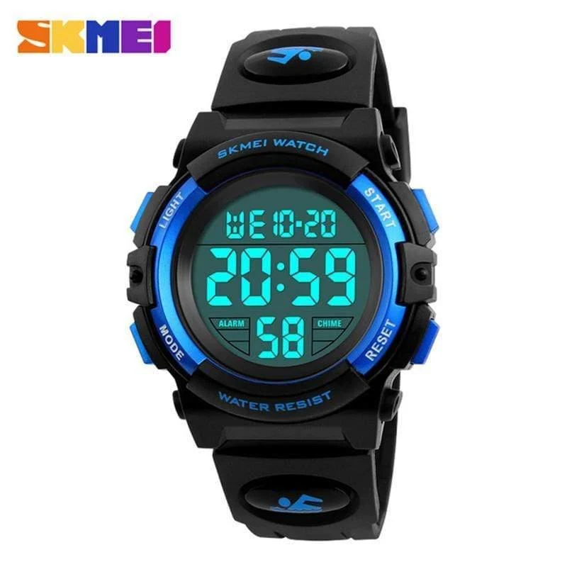 Kinderuhren, LED, digital, multifunktional, wasserdicht, Armbanduhren, Outdoor-Sportuhren für Kinder, Jungen und Mädchen