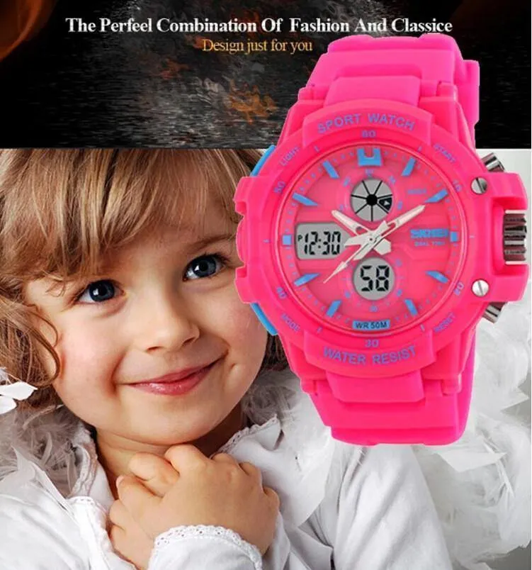 Kinder Uhren LED Digital Quarzuhr Junge Mädchen Student Multifunktionale Wasserdichte Armbanduhren Für Kinder