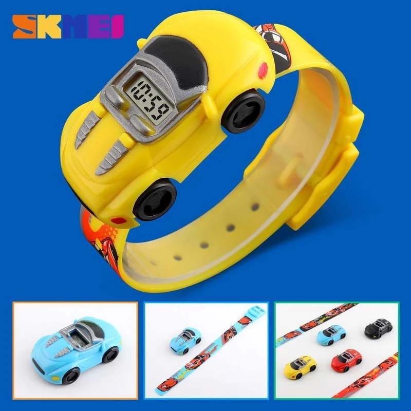 Kinderuhren Marke Mode Kreative Digitale Sport Kinderuhr Jungen Mädchen Cartoon Auto Armbanduhren kinder Armbanduhr
