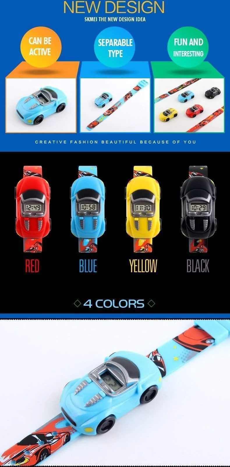Kinderuhren Marke Mode Kreative Digitale Sport Kinderuhr Jungen Mädchen Cartoon Auto Armbanduhren kinder Armbanduhr