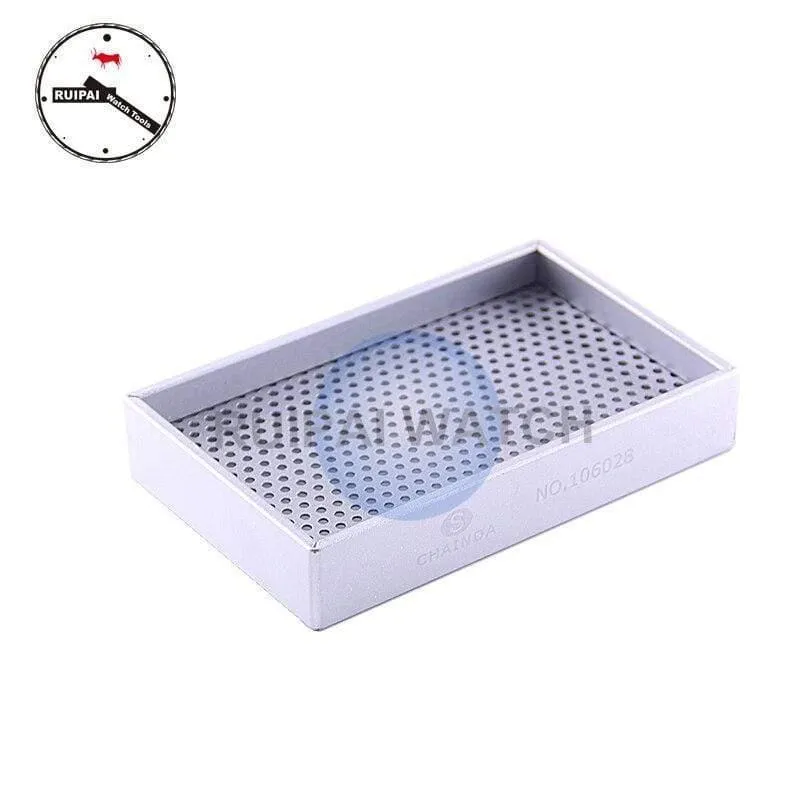 11cm x 7cm Aluminiumlegierung Uhrenteile Trocknerablage Schmuck & Uhrablage Werkzeug für Uhrmacher