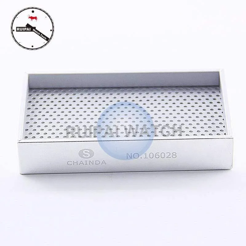 11cm x 7cm Aluminiumlegierung Uhrenteile Trocknerablage Schmuck & Uhrablage Werkzeug für Uhrmacher