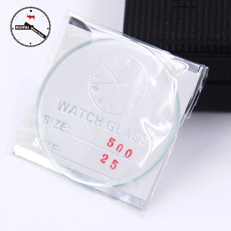 2 Stück/Lot 2.5 mm dickes Uhrenglas, 46 mm-50 mm wasserdichte Uhren-Ersatzteile, 2 Stück größeres Uhrenglas