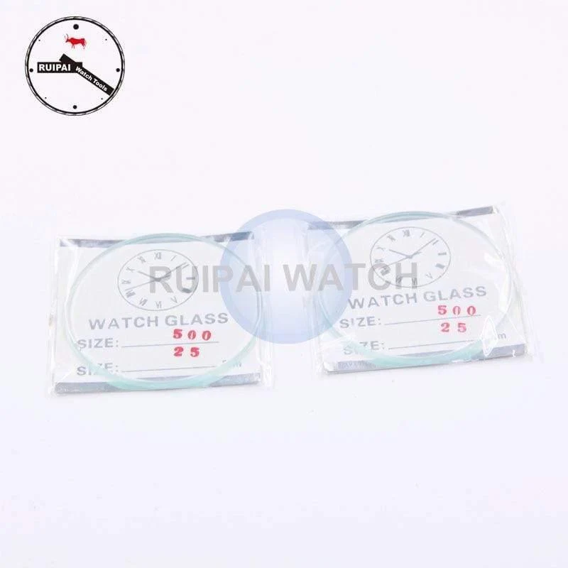 2 Stück/Lot 2.5 mm dickes Uhrenglas, 46 mm-50 mm wasserdichte Uhren-Ersatzteile, 2 Stück größeres Uhrenglas
