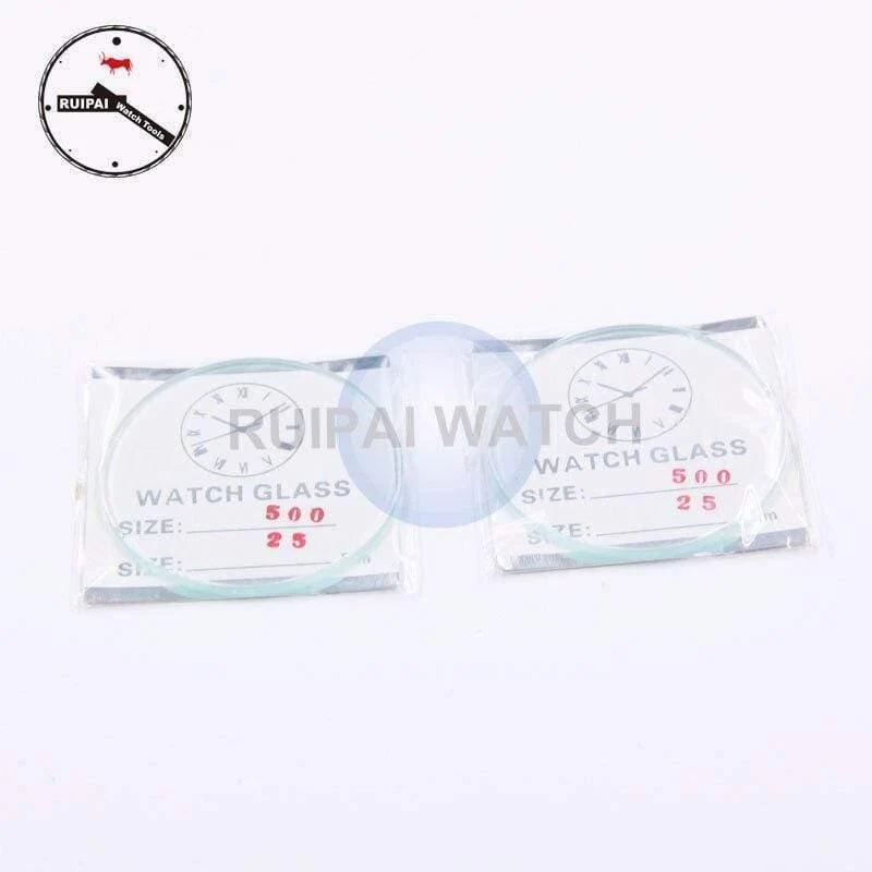 2 Stück/Lot 2.5 mm dickes Uhrenglas, 46 mm-50 mm wasserdichte Uhren-Ersatzteile, 2 Stück größeres Uhrenglas