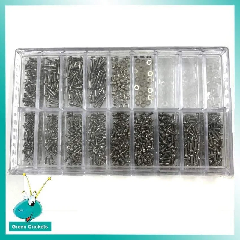 1000pcs / box sortieren Größe Tiny Scews für Glas / Watch Repair Ersatzteile Schraube