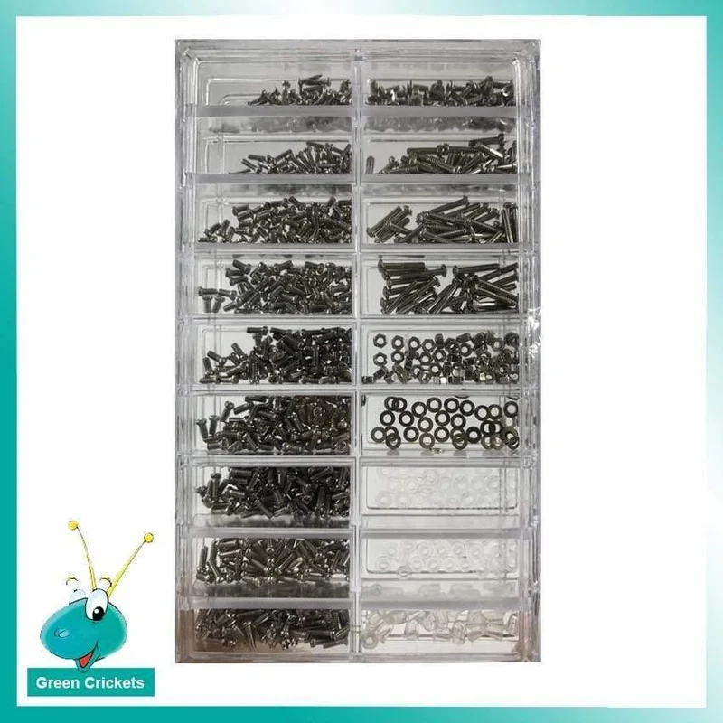 1000pcs / box sortieren Größe Tiny Scews für Glas / Watch Repair Ersatzteile Schraube