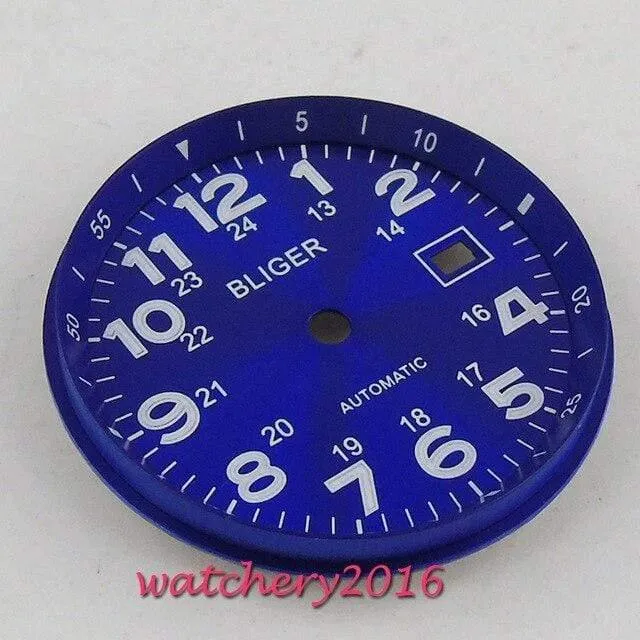 33mm Bliger Zifferblatt Datum fenster Leucht marks fit 2824 2836 Miyota 8215 8205 821A bewegung herren Uhr